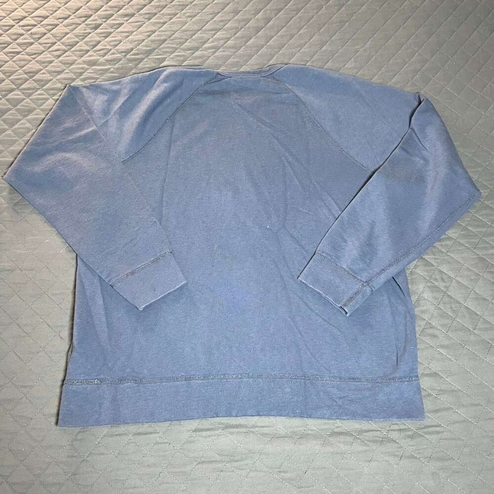 J.CREW Dark Harbor Maine‎ Vintage Fleece Crewneck Sweatshirt Blue Men’s XL - Picture 2 of 9